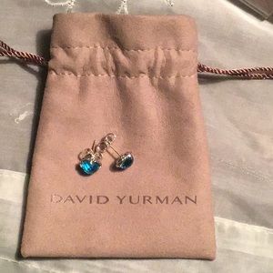 David Yurman Hampton Blue Earrings!!